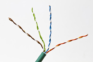 Image showing  colorful electrical wire 