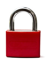 Image showing Red padlock