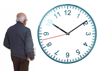 Image showing senior looking for more time