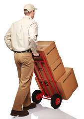 Image showing delivery man on duty