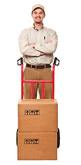 Image showing delivery man portrait
