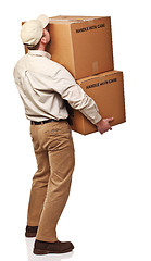 Image showing delivery man on duty