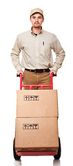 Image showing delivery man on duty