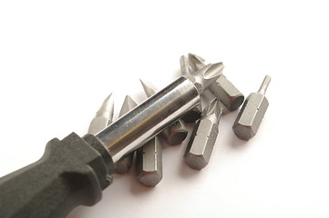 Image showing Screwdriver on top of some bits