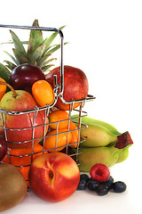 Image showing Fruit Mix in the Shopping basket