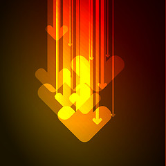 Image showing Abstract arrows background. Vector.