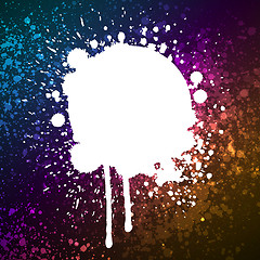 Image showing grunge colorful splashing