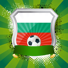 Image showing Shield with flag of Bulgaria