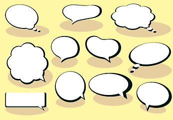 Image showing Speech And Thought Bubbles.