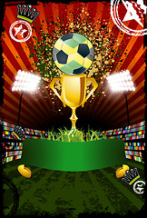 Image showing Football poster with copyspace