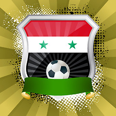 Image showing Shield with flag of  Syria