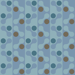 Image showing A retro, repeating vector pattern