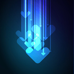 Image showing Abstract arrows background. Vector.