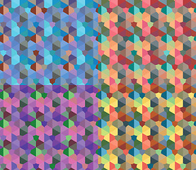 Image showing A retro, repeating vector pattern