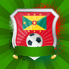 Image showing Shield with flag of Grenada