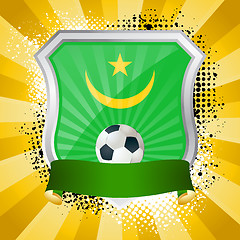 Image showing Shield with flag of Mauritania