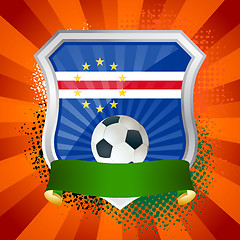 Image showing Shield with flag of  Cape Verde