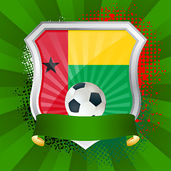 Image showing Shield with flag of Guinea-Bissau