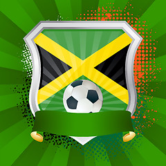 Image showing Shield with flag of Jamaica