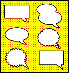 Image showing Speech And Thought Bubbles.