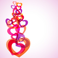 Image showing Abstract heart background