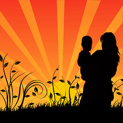 Image showing Happy family, vector illustration