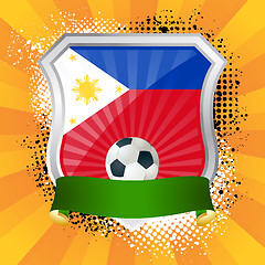 Image showing Shield with flag of Philippines