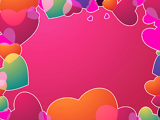 Image showing Heart Valentines Day background