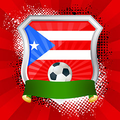 Image showing Shield with flag of Puerto Rico