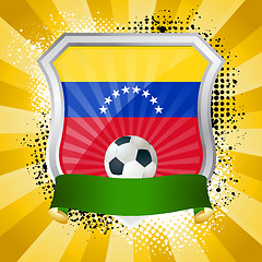 Image showing Shield with flag of Venezuela