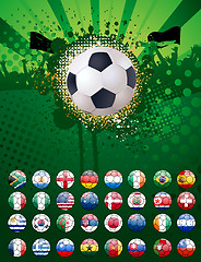 Image showing Football poster with copyspace