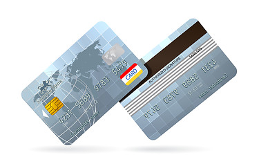 Image showing Silver Vector credit cards