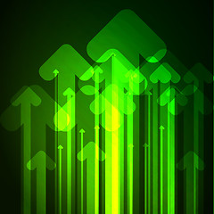 Image showing Abstract arrows background. Vector.