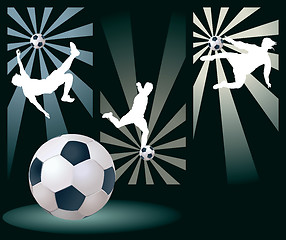 Image showing Vector Soccer Players. Easy Change Colors.