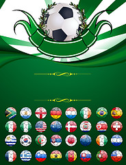 Image showing Football poster with copyspace
