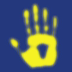 Image showing hand (from dots design series)