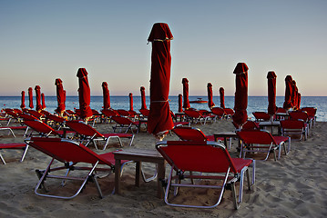 Image showing Red At Beach