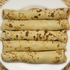 Image showing The braided pancakes