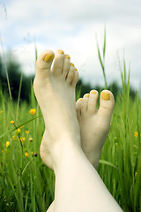 Image showing female feet