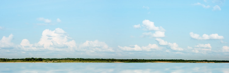 Image showing River landscape a panorama