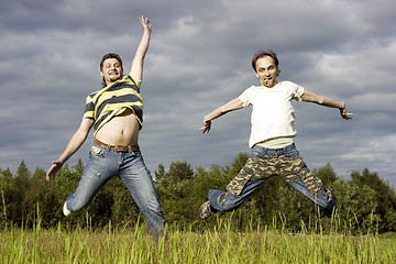 Image showing Two young men