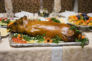 Image showing Fried pig