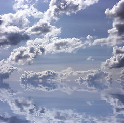 Image showing Sky reflexion in water
