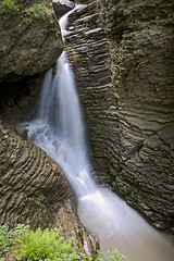 Image showing waterfalls on a mountain river