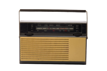 Image showing Old-fashioned transistor radio receiver