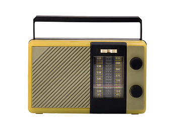 Image showing Old-fashioned transistor radio receiver