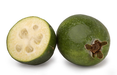 Image showing close-up image of  feijoa fruits