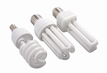 Image showing  modern energy saving light bulbs