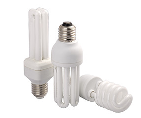 Image showing  modern energy saving light bulbs