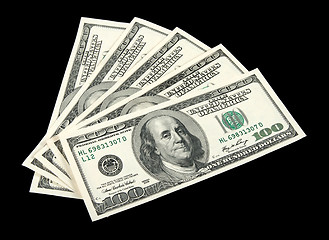 Image showing American money on black background